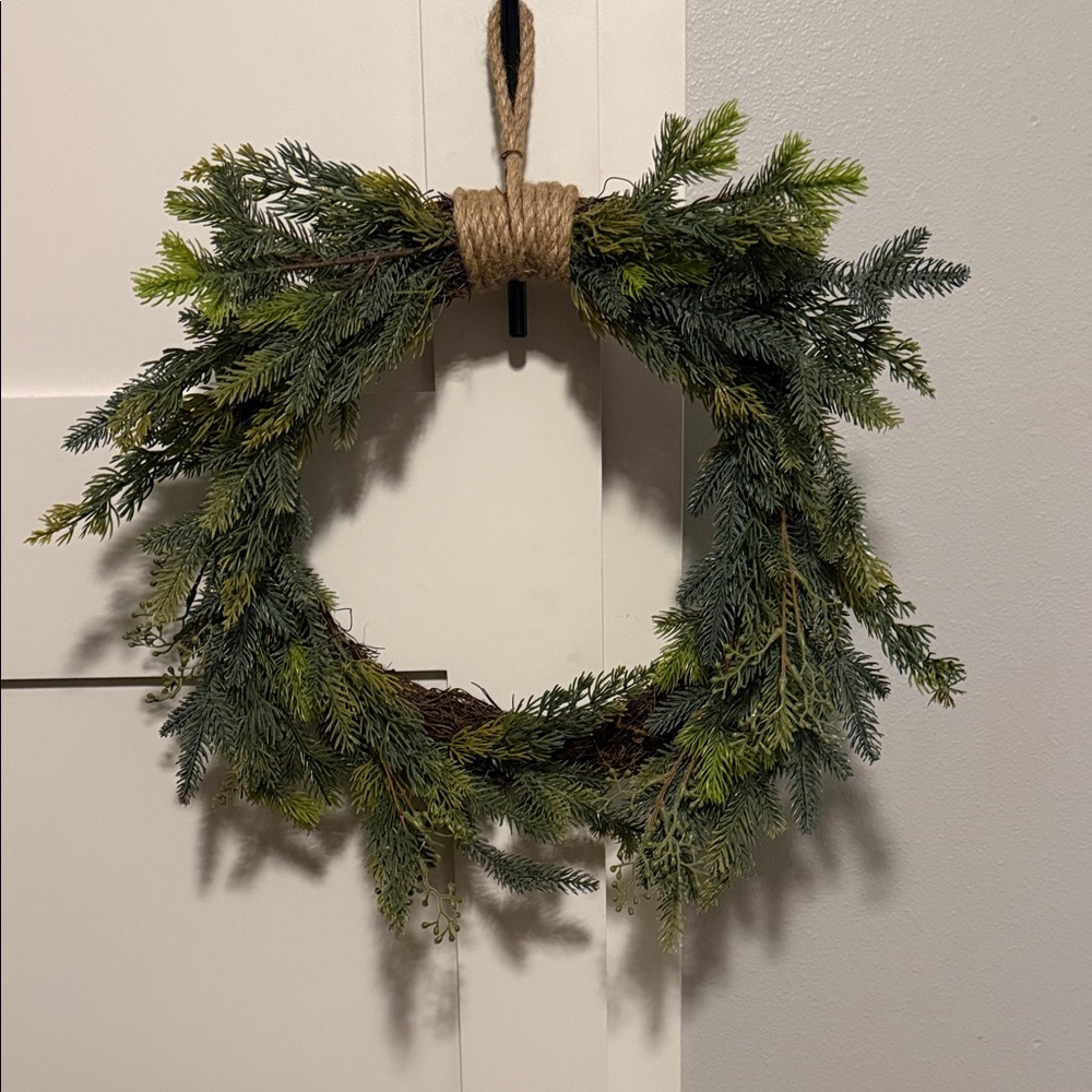Hearth & Hand Green Faux Pine Wreath